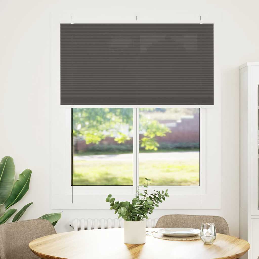 Tenda a rullo plissettata Vidaxx 110x150 cm larghezza tessuto 109,4 cm poliestere nero