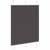 Tenda a rullo plissettata Vidaxx 110x150 cm larghezza tessuto 109,4 cm poliestere nero