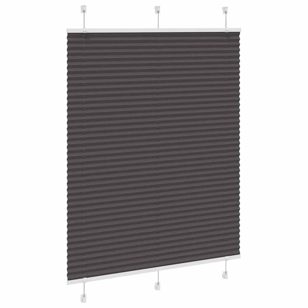 Tenda a rullo plissettata Vidaxx 110x150 cm larghezza tessuto 109,4 cm poliestere nero