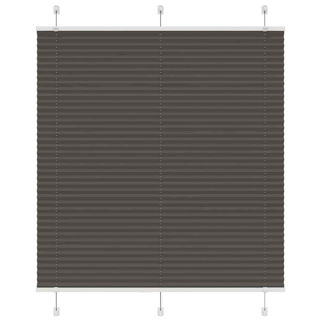 Tenda a rullo plissettata Vidaxx 115x150 cm larghezza tessuto 114,4 cm poliestere nero