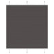 Tenda a rullo plissettata Vidaxx 115x150 cm larghezza tessuto 114,4 cm poliestere nero