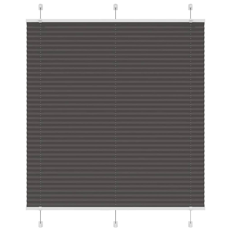 Vidaxl plissé rolgordijn 115x150cm stofbreedte 114,4cm polyester zwart