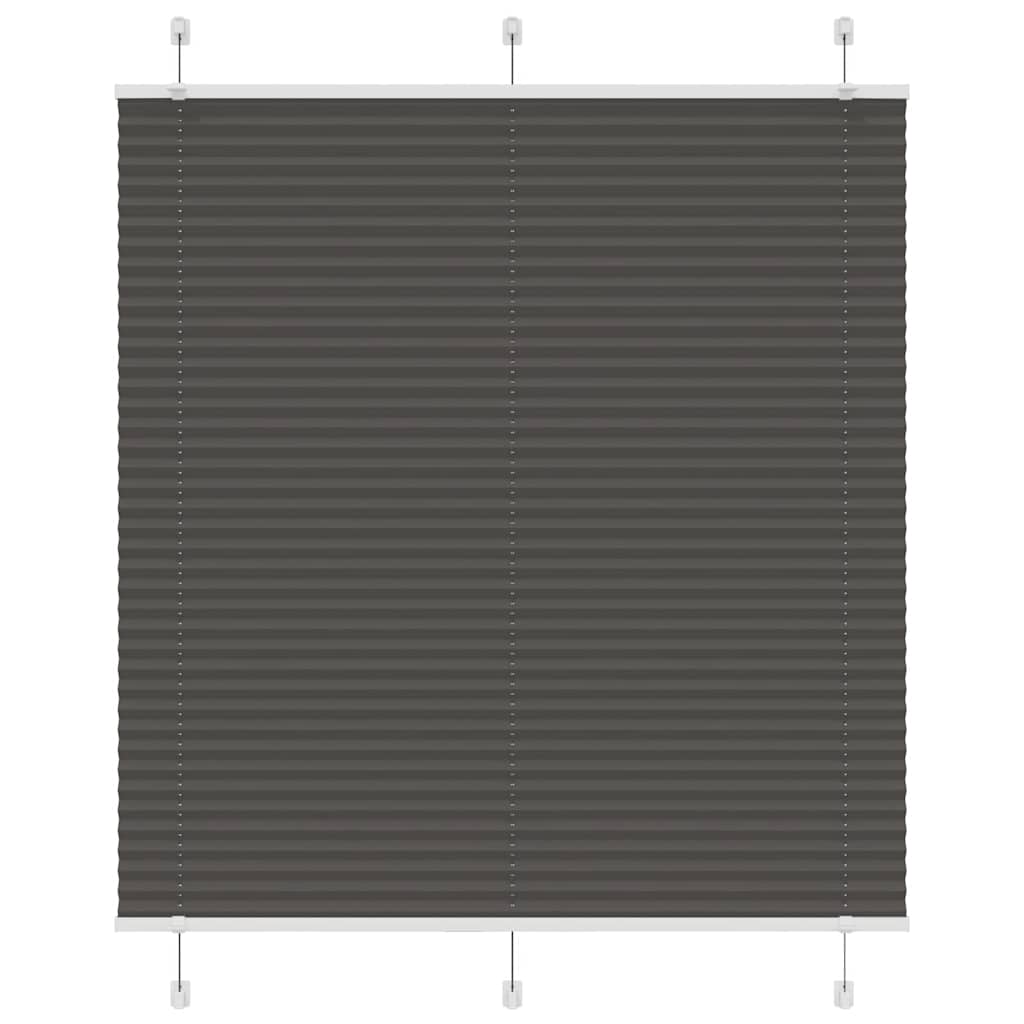 Tenda a rullo plissettata Vidaxx 120x150 cm larghezza tessuto 119,4 cm poliestere nero