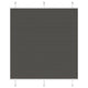 Vidaxx estor enrollable plisado 120x150cm ancho de tela 119,4cm poliéster negro