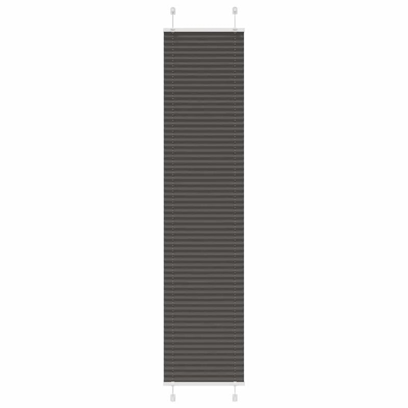 Vidaxl plissé rolgordijn 45x200 cm stofbreedte 44,4 cm polyester zwart