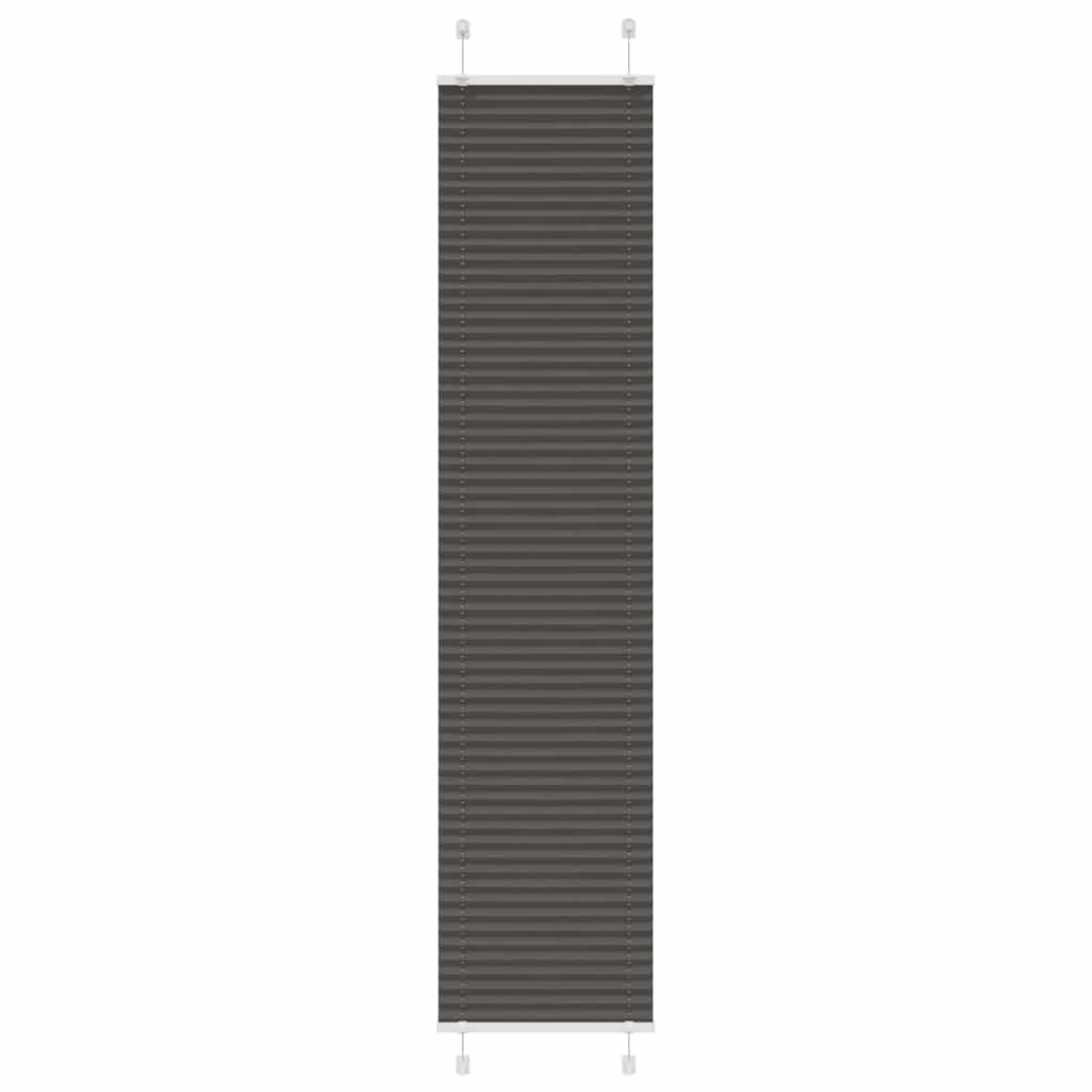 Tenda a rullo plissettata Vidaxx 50x200 cm larghezza tessuto 49,4 cm poliestere nero