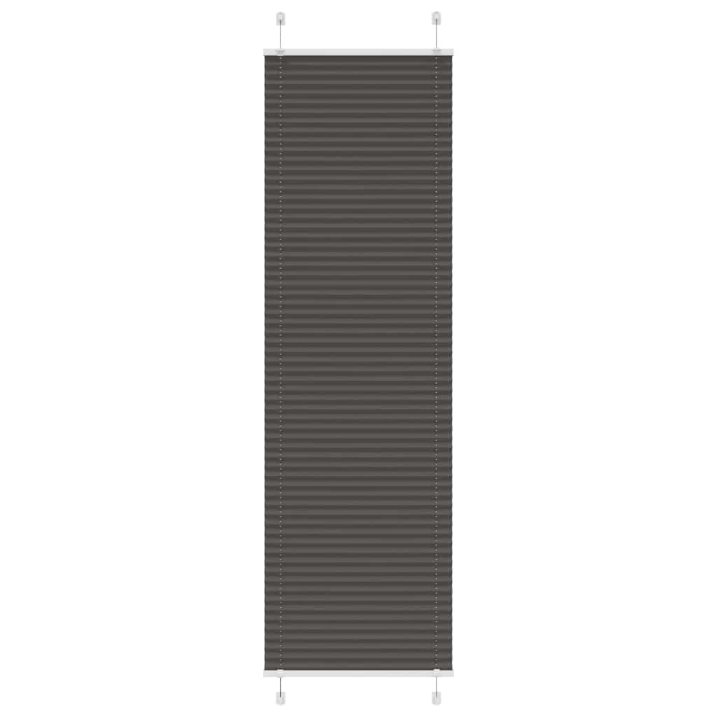 Tenda a rullo plissettata Vidaxx 65x200 cm larghezza tessuto 64,4 cm poliestere nero