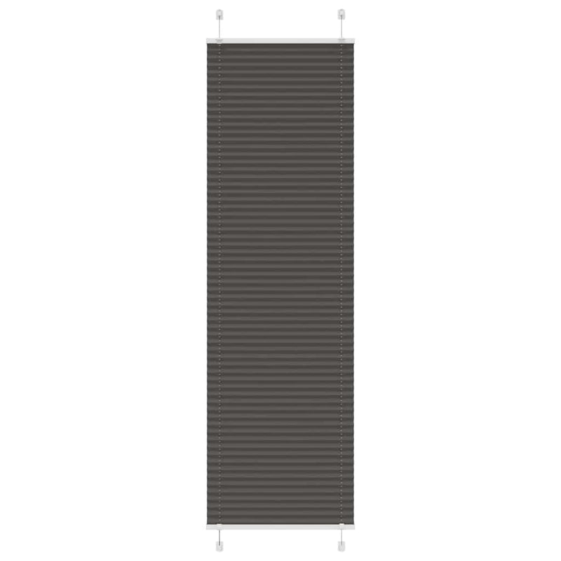 Vidaxl plissé rolgordijn 65x200 cm stofbreedte 64,4 cm polyester zwart