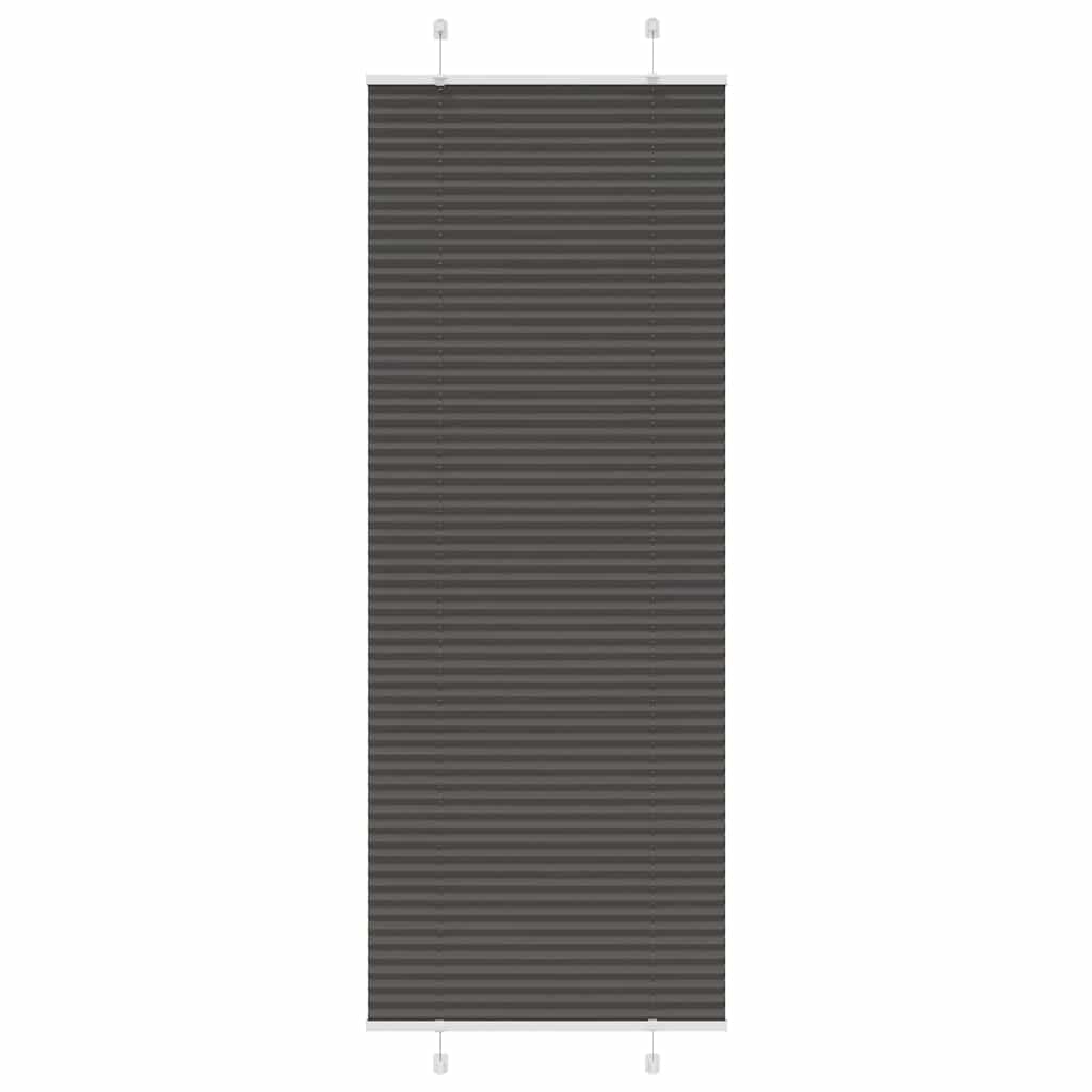 Tenda a rullo plissettata Vidaxx 70x200 cm larghezza tessuto 69,4 cm poliestere nero