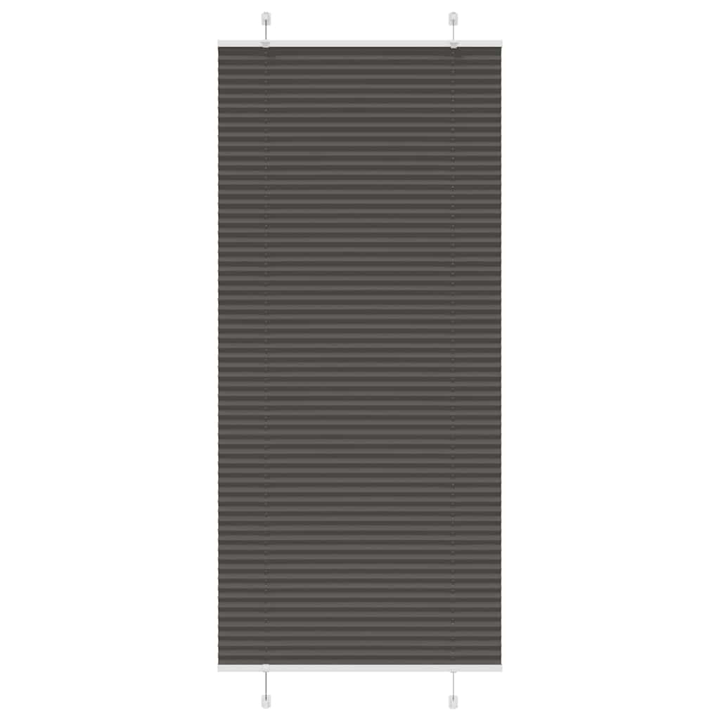 Tenda a rullo plissettata Vidaxx 90x200 cm larghezza tessuto 89,4 cm poliestere nero