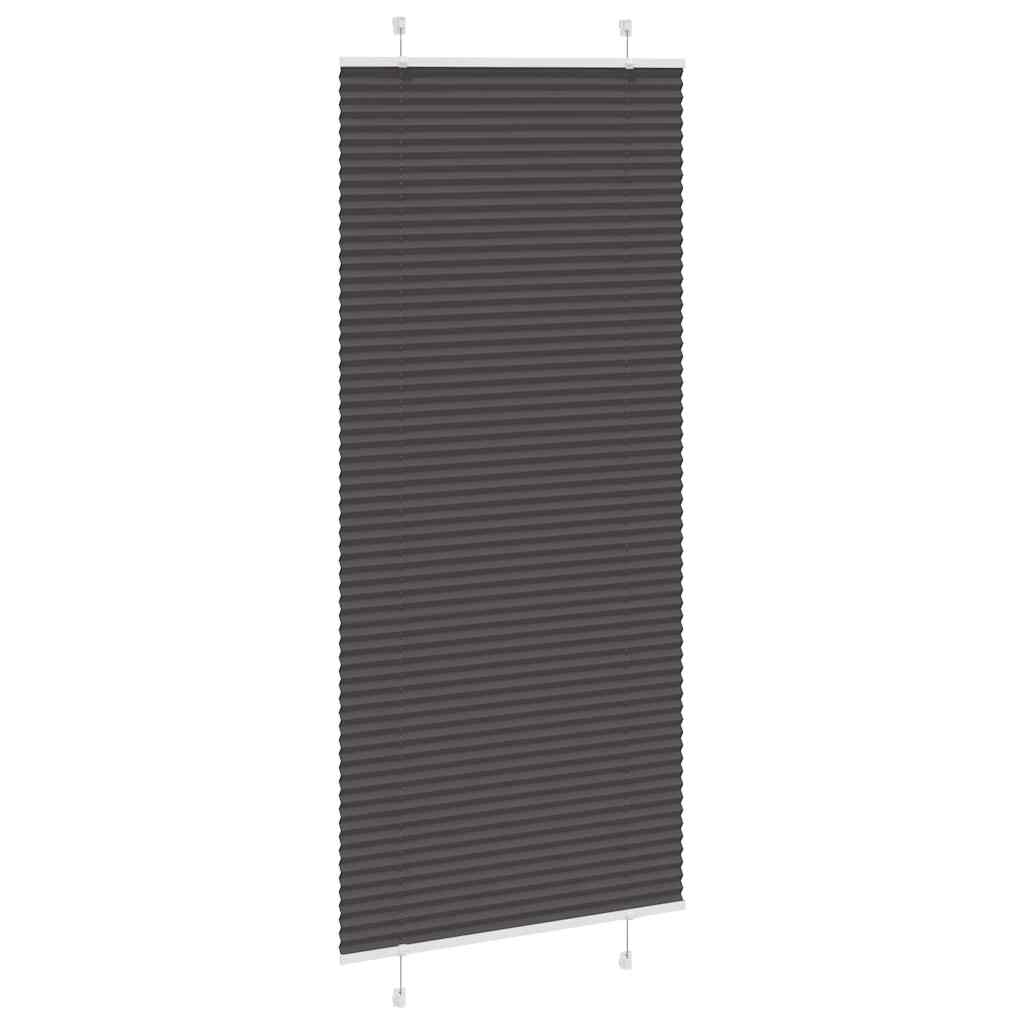Tenda a rullo plissettata Vidaxx 90x200 cm larghezza tessuto 89,4 cm poliestere nero