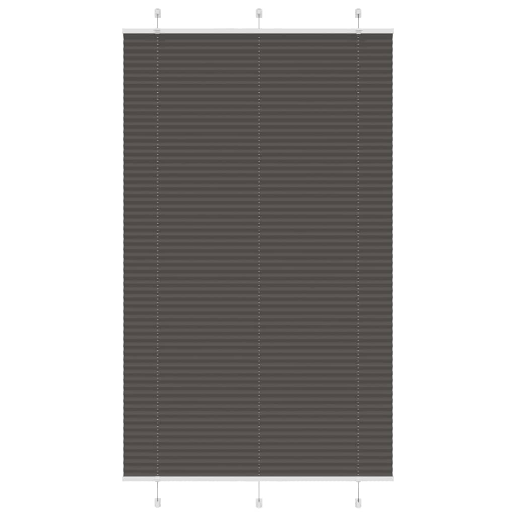 Tenda a rullo plissettata Vidaxx 115x200 cm larghezza tessuto 114,4 cm poliestere nero
