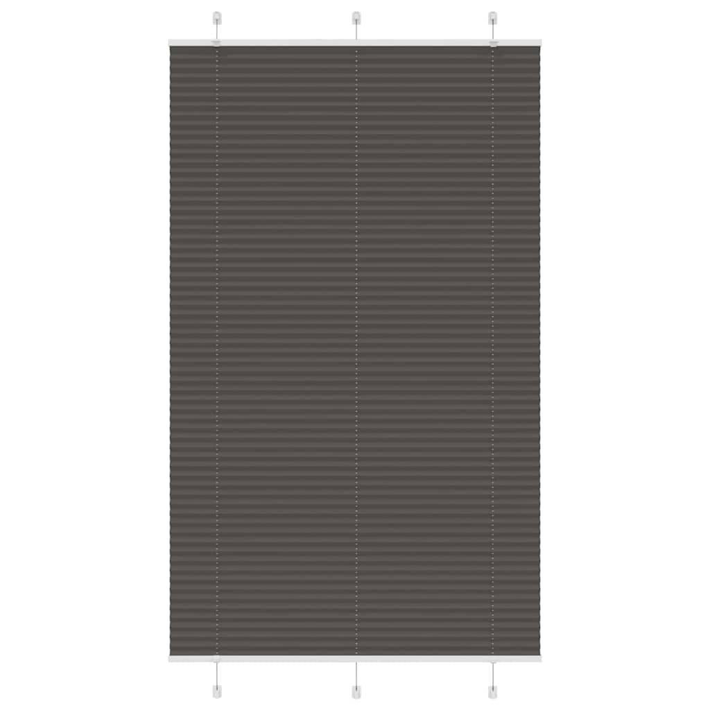 Tenda a rullo plissettata Vidaxx 120x200 cm larghezza tessuto 119,4 cm poliestere nero