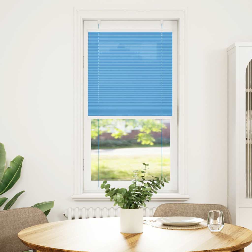 Vidaxx estor enrollable plisado 65x100 cm tela ancho 64,4 cm poliéster azul