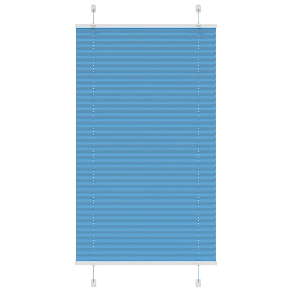 Vidaxx estor enrollable plisado 70x100 cm tela ancho 69,4 cm poliéster azul