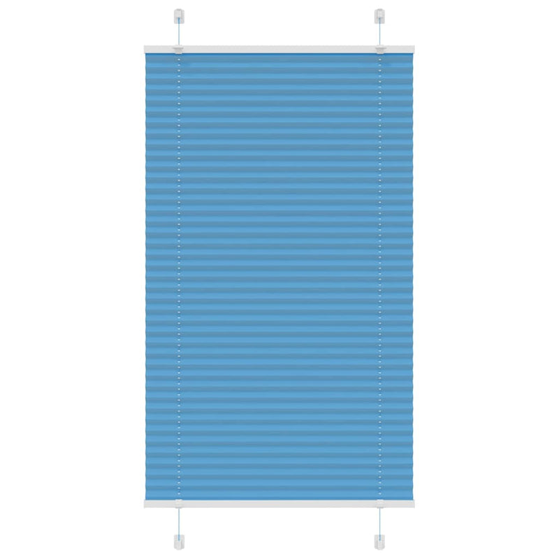 Vidaxl plissé rolgordijn 70x100 cm stofbreedte 69,4 cm polyester blauw