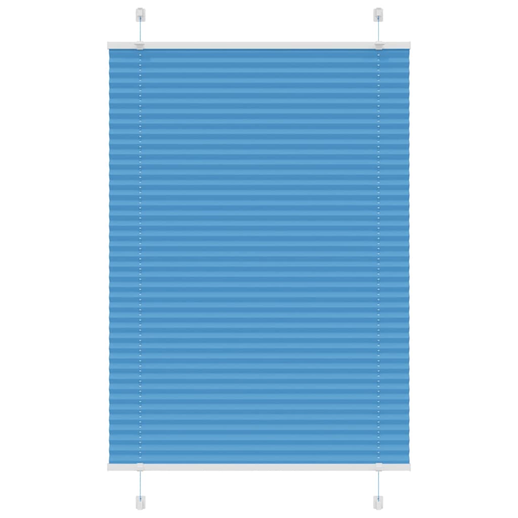 Vidaxx estor enrollable plisado 80x100 cm tela ancho 79,4 cm poliéster azul