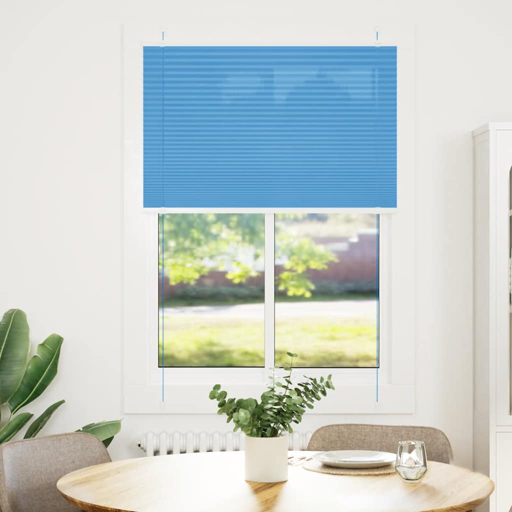 Vidaxx estor enrollable plisado 90x100 cm tela ancho 89,4 cm poliéster azul