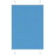 Vidaxx estor enrollable plisado 100x100 cm tela ancho 99,4 cm poliéster azul