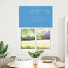 Vidaxl plissé rolgordijn 100x100 cm stofbreedte 99,4cm polyester blauw
