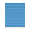 Tenda a rullo plissettata Vidaxx 105x100 cm larghezza tessuto 104,4 cm poliestere blu