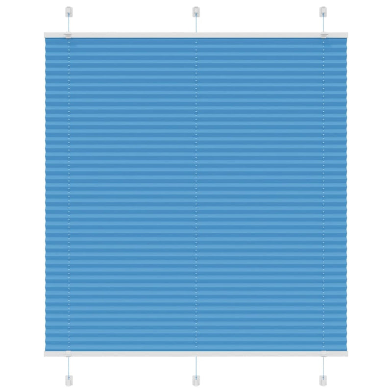 Vidaxl plissé rolgordijn 115x100cm stofbreedte 114,4cm polyester blauw