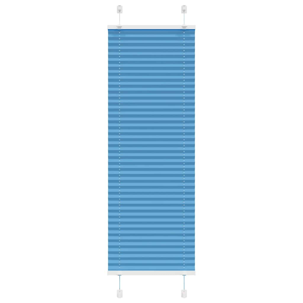 Vidaxx estor enrollable plisado 45x150 cm tela ancho 44,4 cm poliéster azul