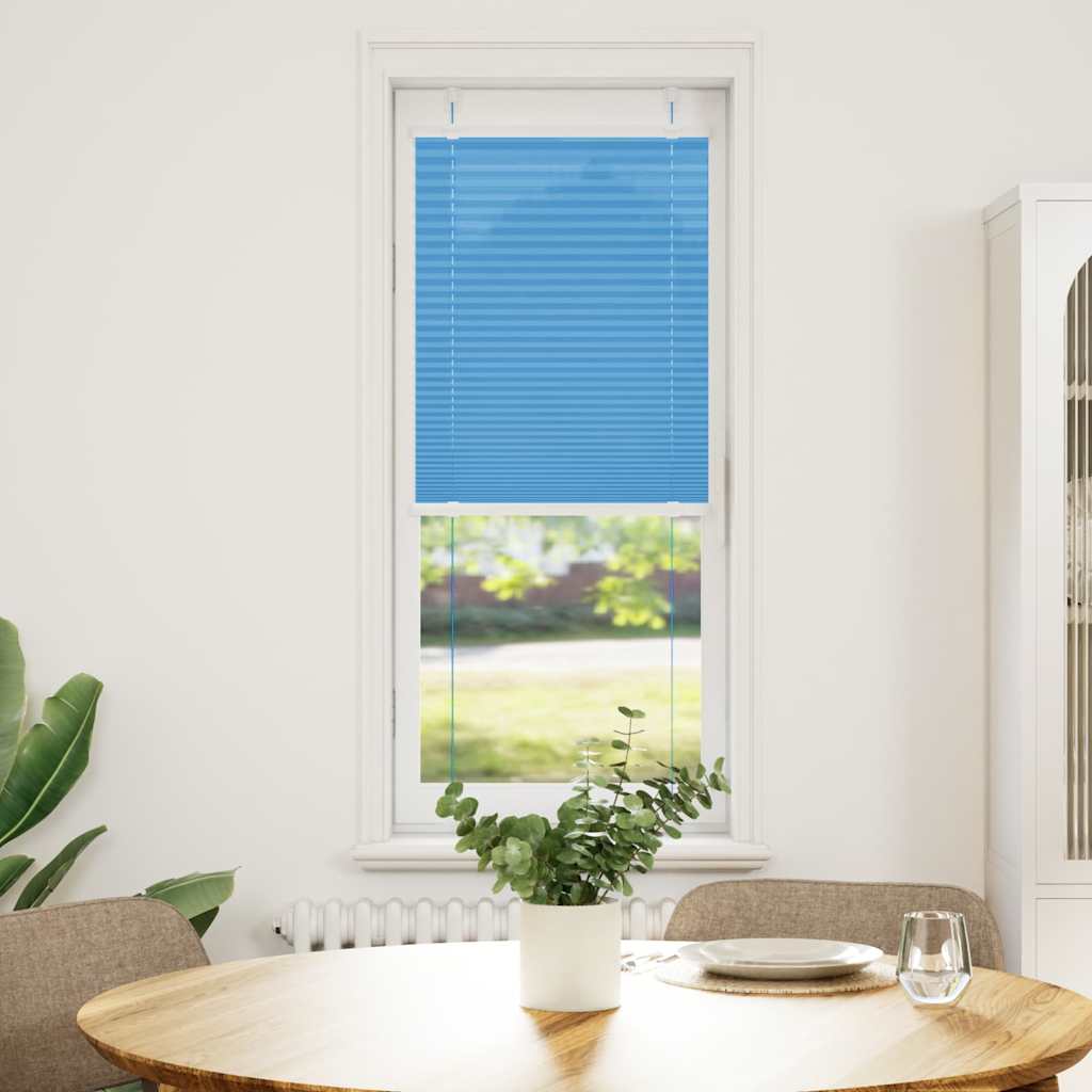 Vidaxl plissé rolgordijn 45x150 cm stofbreedte 44,4 cm polyester blauw