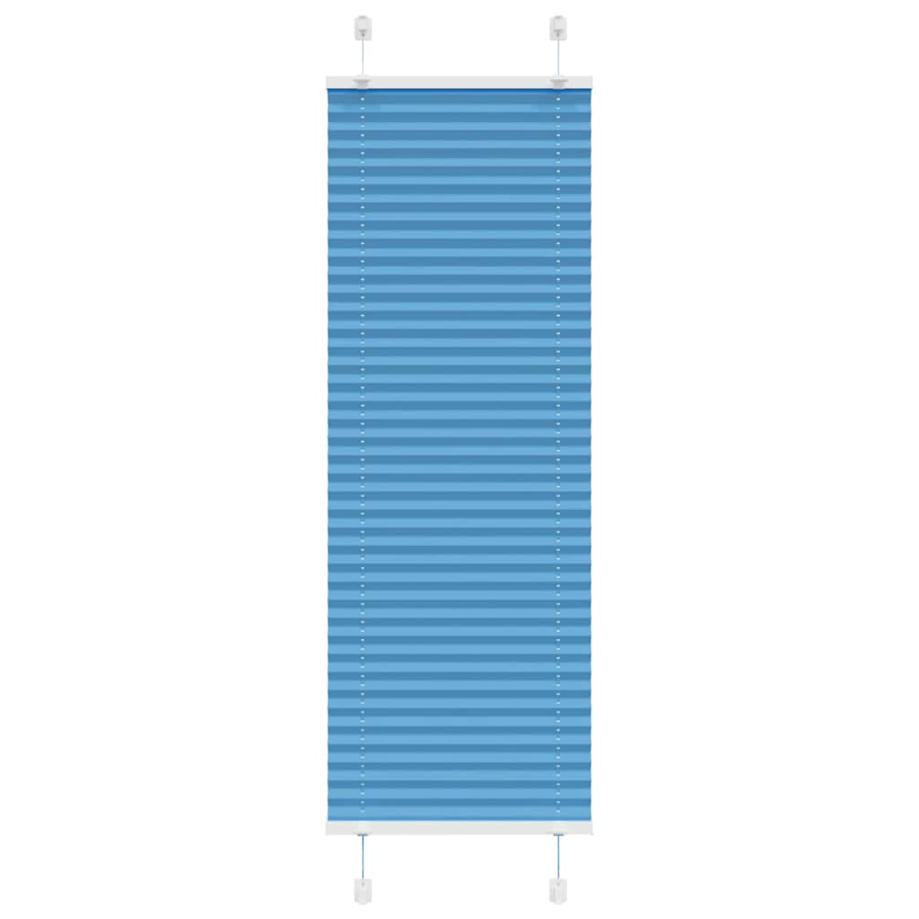 Vidaxx estor enrollable plisado 50x150 cm tela ancho 49,4 cm poliéster azul