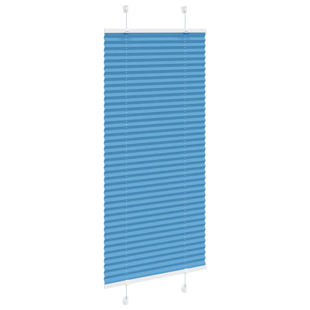 Tenda a rullo plissettata Vidaxx 65x150 cm larghezza tessuto 64,4 cm poliestere blu