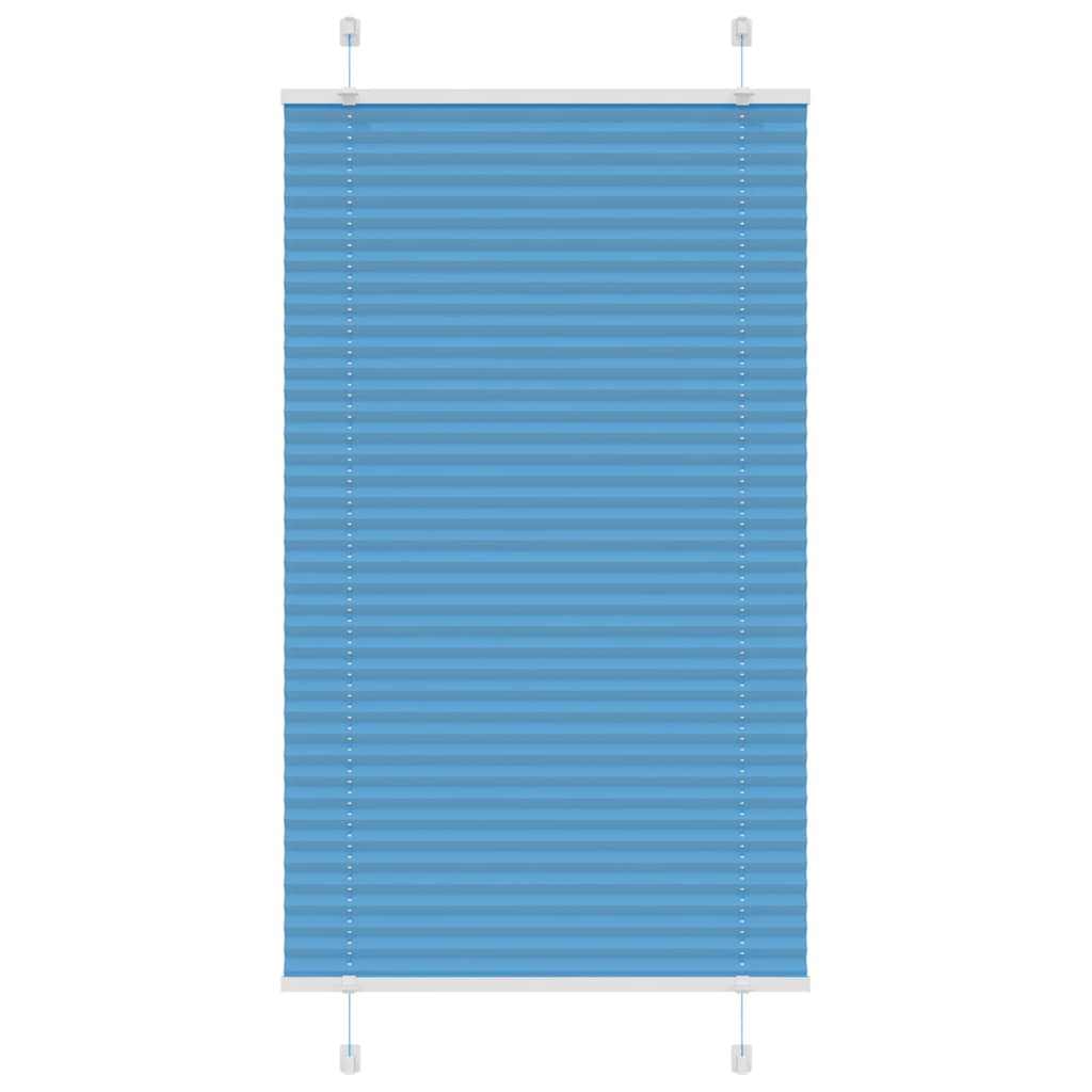 Tenda a rullo plissettata Vidaxx 75x150 cm larghezza tessuto 74,4 cm poliestere blu