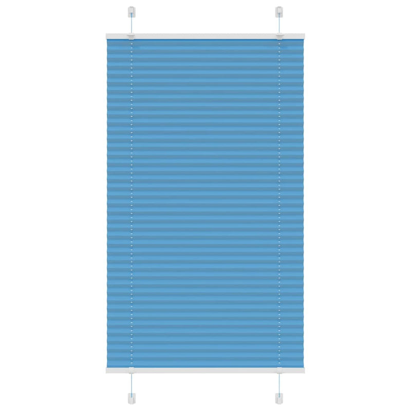 Vidaxl plissé rolgordijn 75x150 cm stofbreedte 74,4 cm polyester blauw