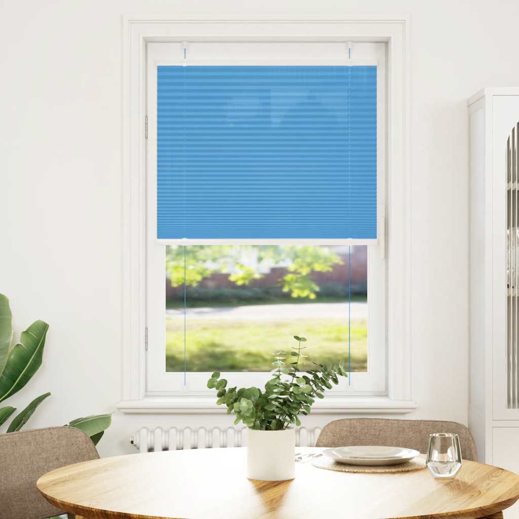 Tenda a rullo plissettata Vidaxx 75x150 cm larghezza tessuto 74,4 cm poliestere blu