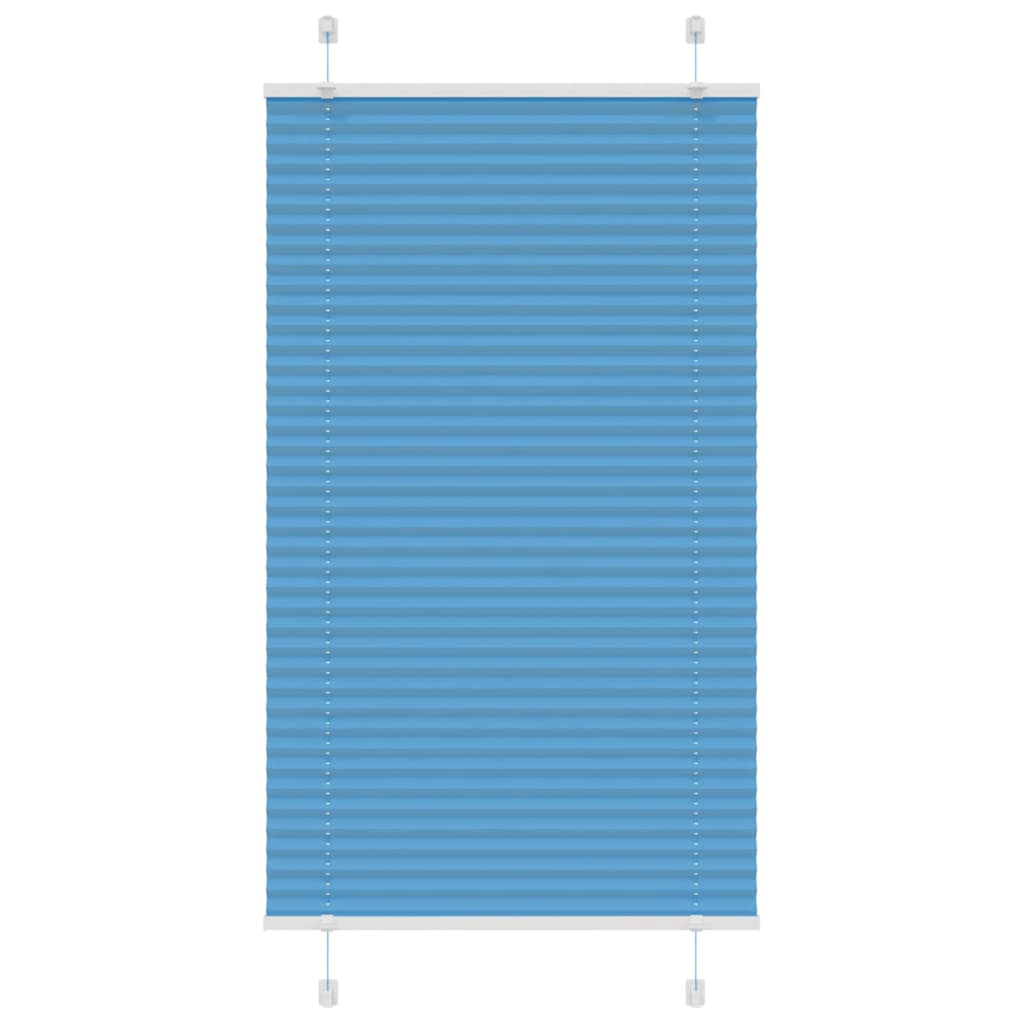 Tenda a rullo plissettata Vidaxx 80x150 cm larghezza tessuto 79,4 cm poliestere blu