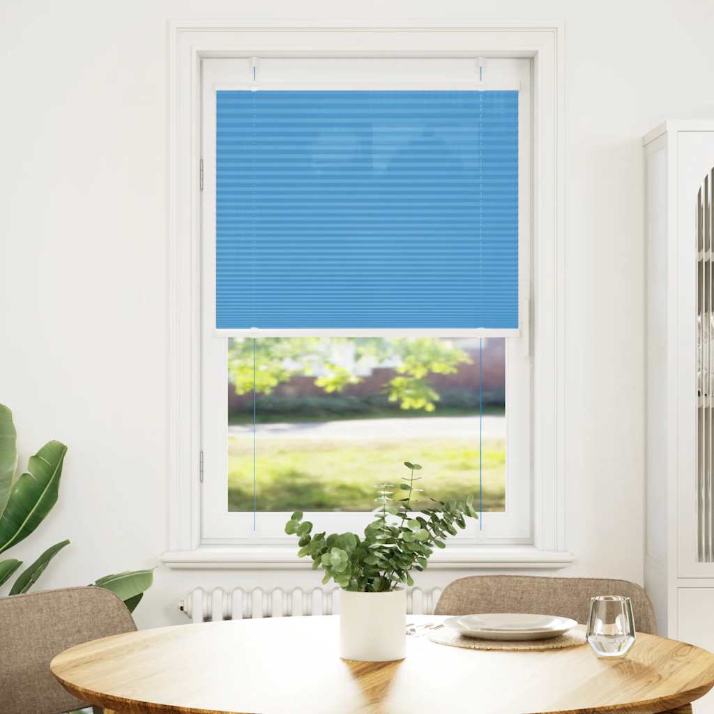 Tenda a rullo plissettata Vidaxx 80x150 cm larghezza tessuto 79,4 cm poliestere blu