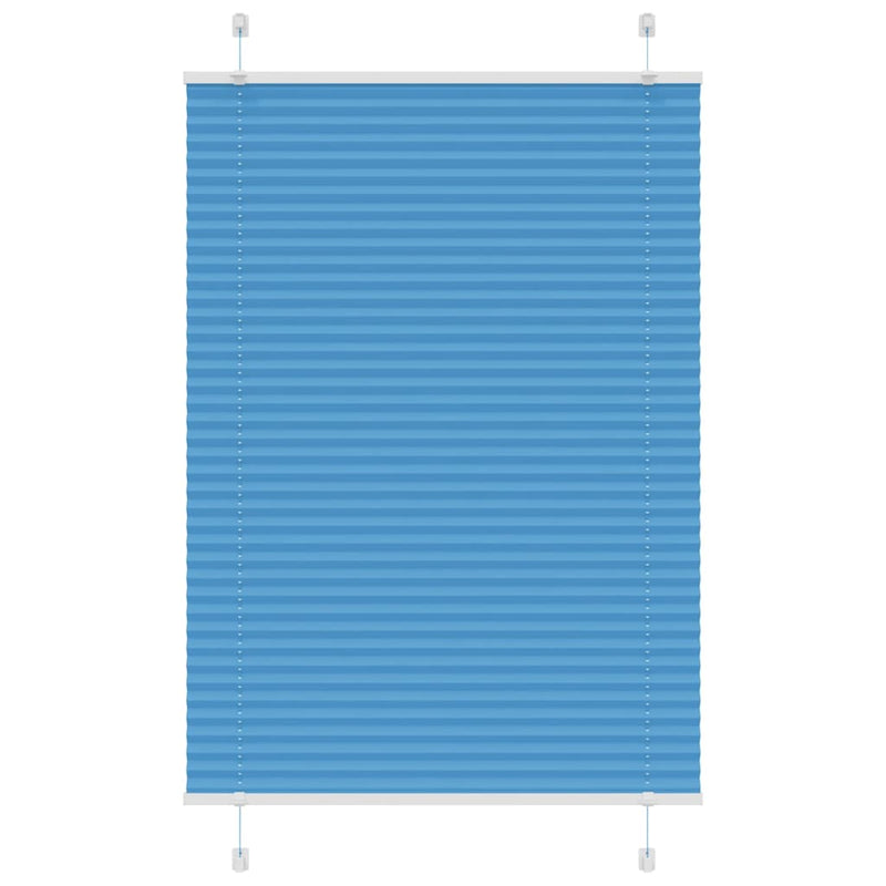 Vidaxl plissé rolgordijn 90x150 cm stofbreedte 89,4 cm polyester blauw
