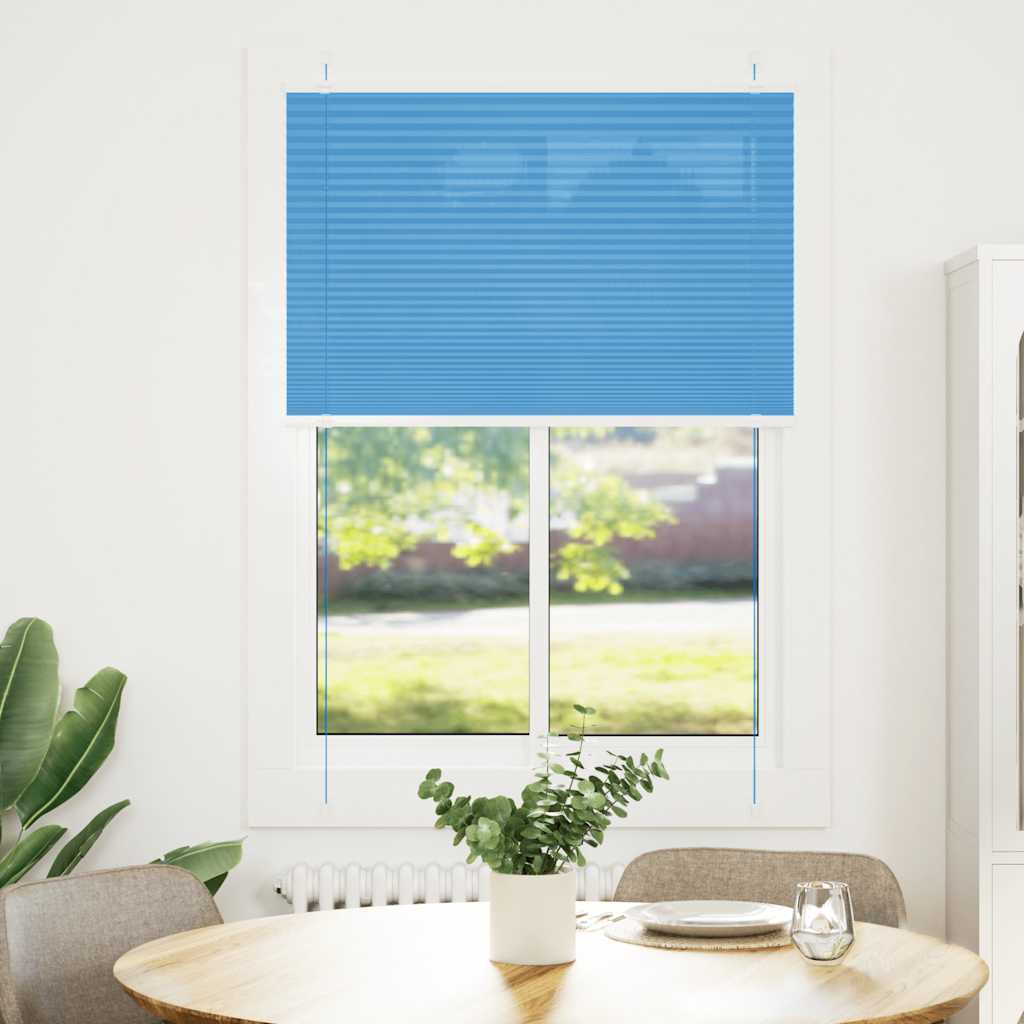 Tenda a rullo plissettata Vidaxx 90x150 cm larghezza tessuto 89,4 cm poliestere blu