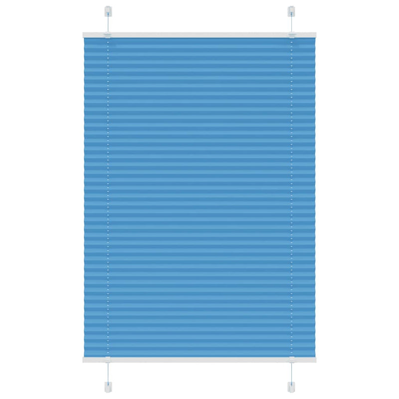 Vidaxl plissé rolgordijn 95x150 cm stofbreedte 94,4 cm polyester blauw