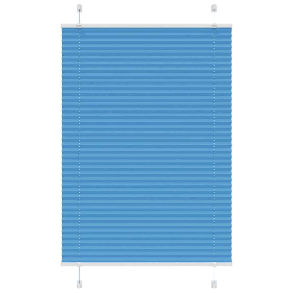 Tenda a rullo plissettata Vidaxx 100x150 cm larghezza tessuto 99,4 cm poliestere blu