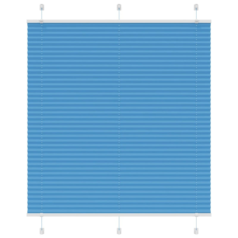 Vidaxx estor enrollable plisado 115x150cm tela ancho 114,4cm poliéster azul
