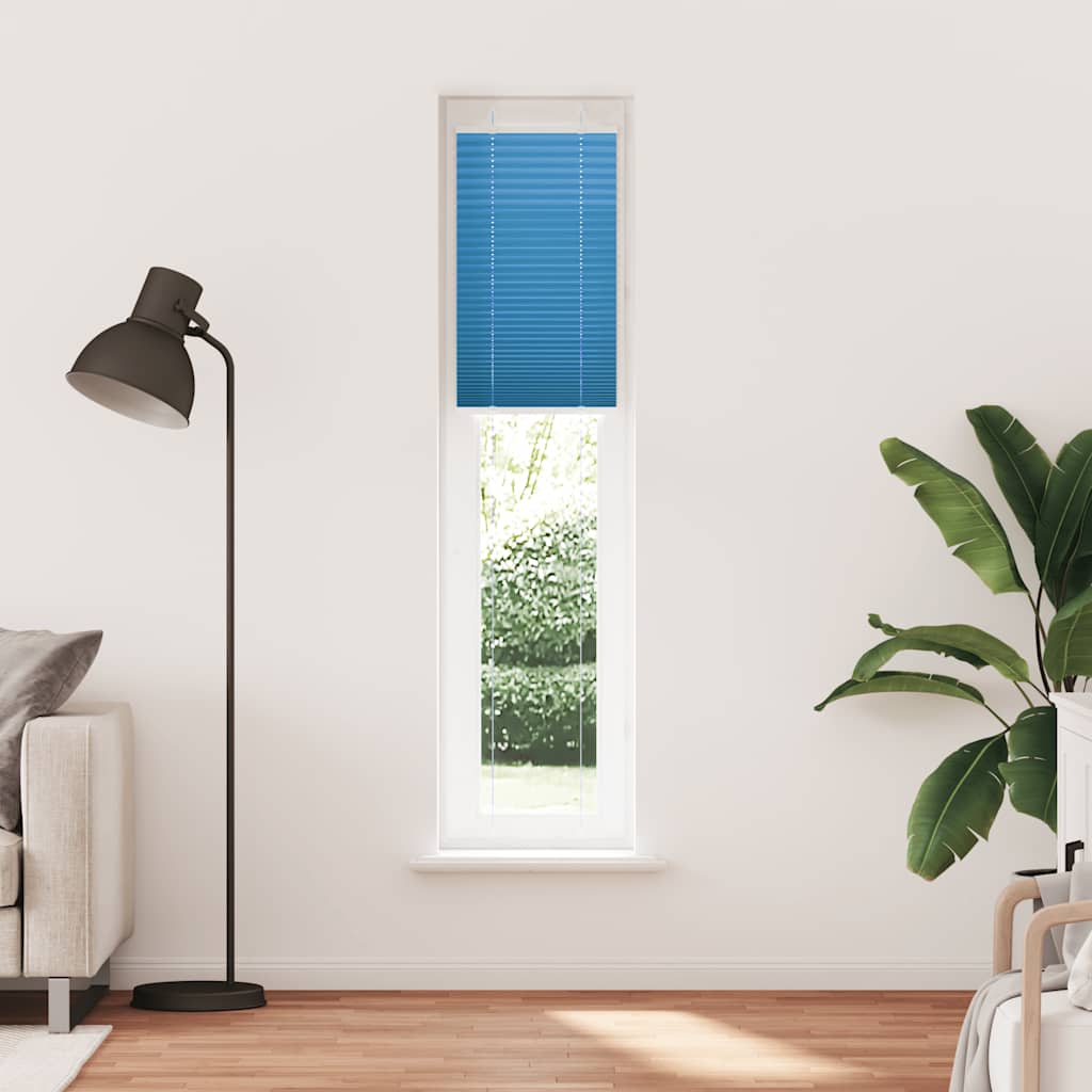Vidaxx estor enrollable plisado 50x200 cm tela ancho 49,4 cm poliéster azul