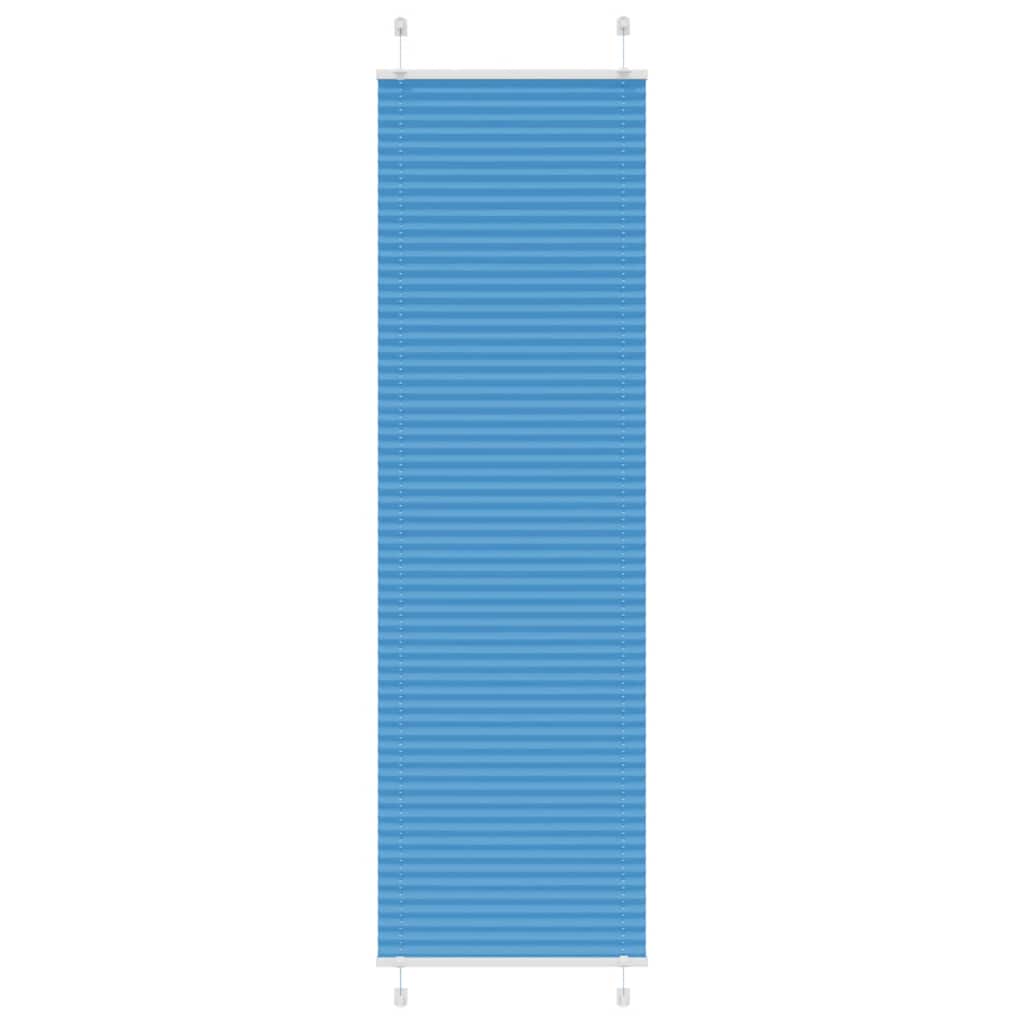 Vidaxx estor enrollable plisado 60x200 cm tela ancho 59,4 cm poliéster azul