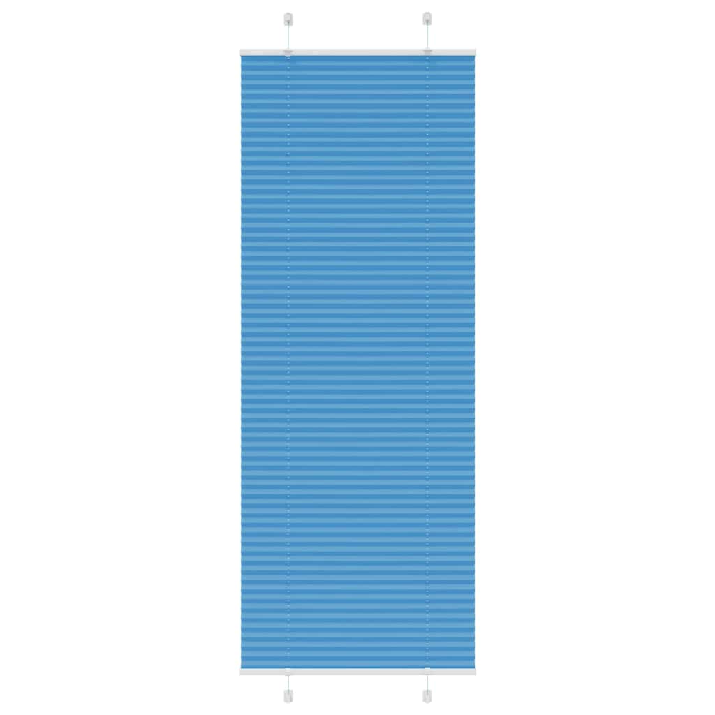 Vidaxx estor enrollable plisado 70x200 cm tela ancho 69,4 cm poliéster azul