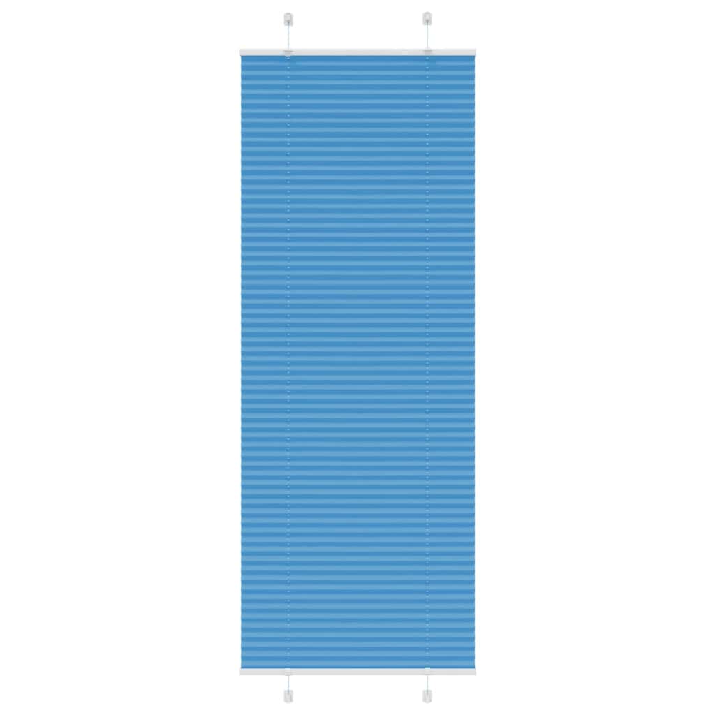 Tenda a rullo plissettata Vidaxx 75x200 cm larghezza tessuto 74,4 cm poliestere blu