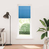 Vidaxl plissé rolgordijn 75x200 cm stofbreedte 74,4 cm polyester blauw