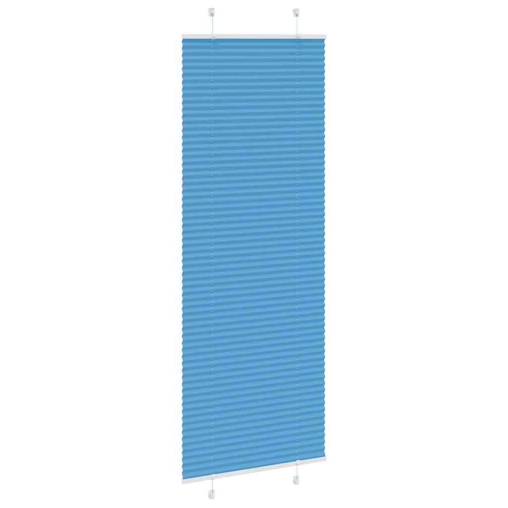 Tenda a rullo plissettata Vidaxx 75x200 cm larghezza tessuto 74,4 cm poliestere blu