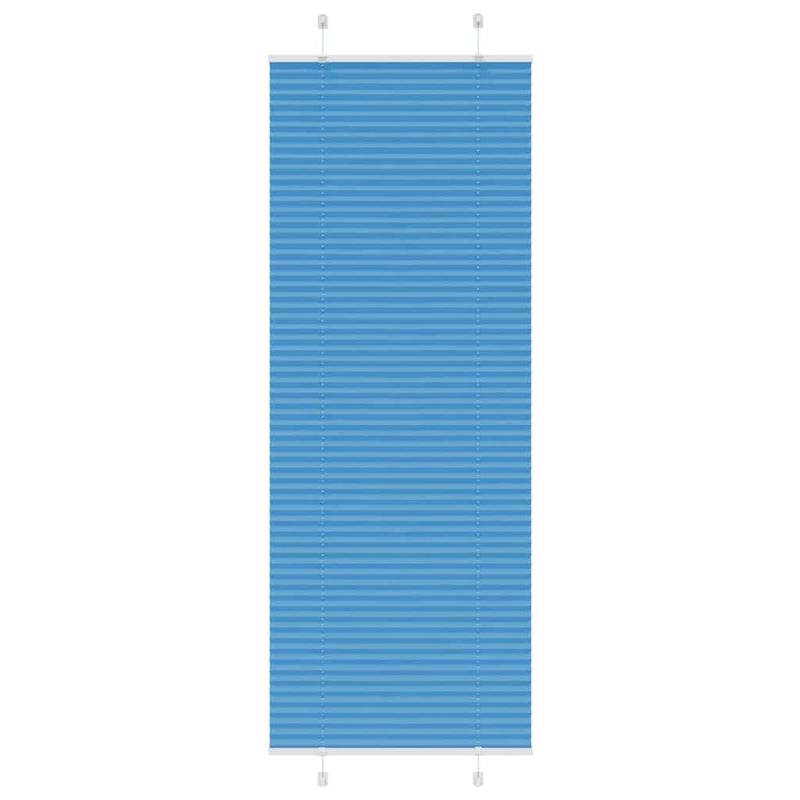 Vidaxl plissé rolgordijn 80x200 cm stofbreedte 79,4 cm polyester blauw
