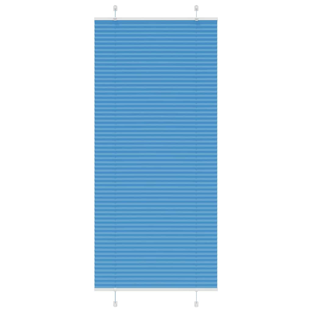 Vidaxx estor enrollable plisado 85x200 cm tela ancho 84,4 cm poliéster azul