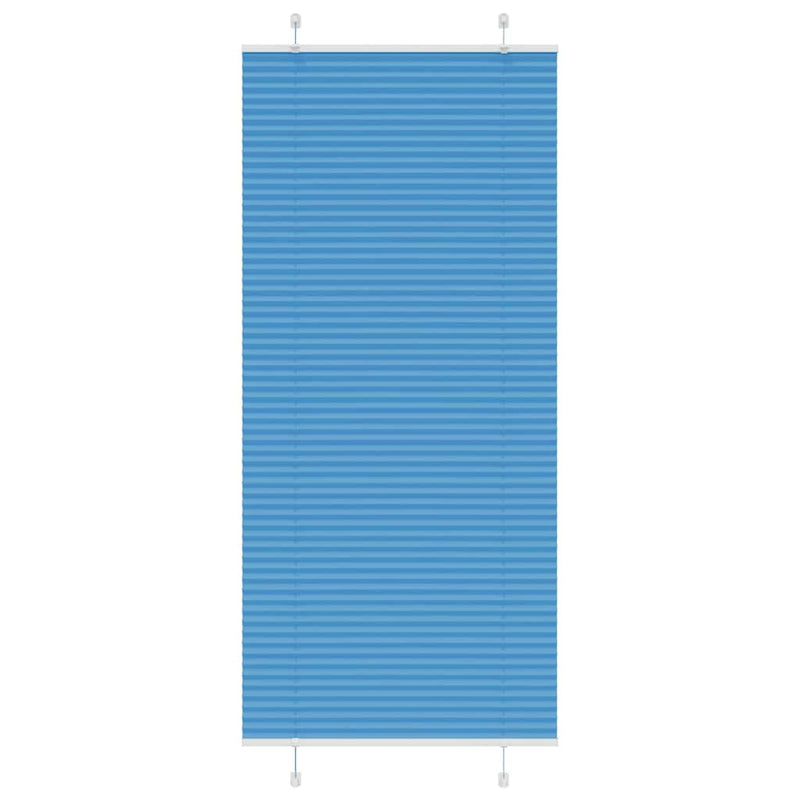 Vidaxl plissé rolgordijn 85x200 cm stofbreedte 84,4 cm polyester blauw