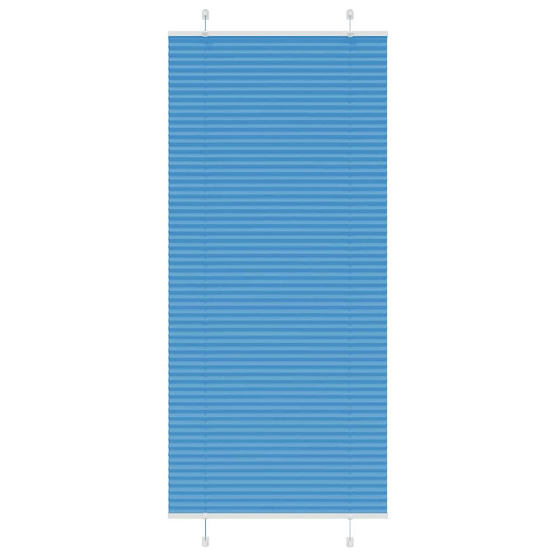 Vidaxl plissé rolgordijn 95x200 cm stofbreedte 94,4 cm polyester blauw